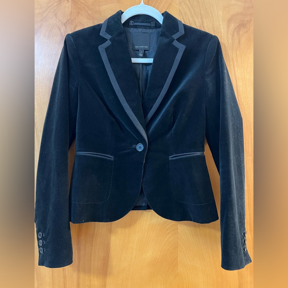 Express Black Velvet Jacket